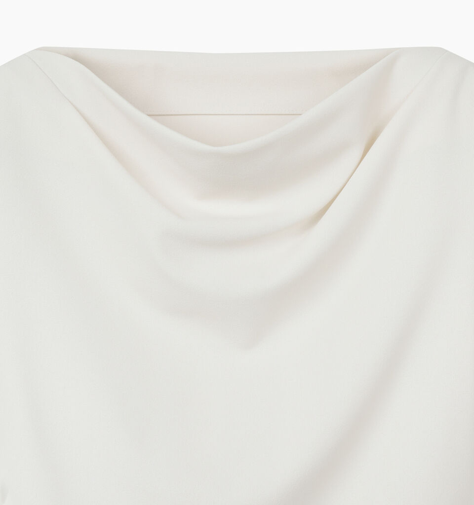 White draped top - sisley k top - Blanc | Sisley K image number 3